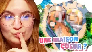 ☾ Construire une maison en forme de COEUR ? 😍 (elle m'a fait des misères...) - SIMS 4 ☽