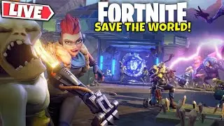 Playing Fortnite Save the World with Viewers! Live Stream!