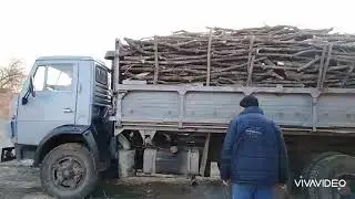 КАМАЗ 55102  сельхозник выгрузка на бок