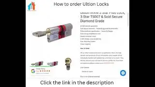 How To Order Ultion Locks 