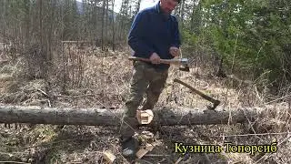 Проверка топоров на брак, сравнение с силовой заточкой