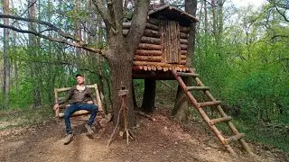 House Above Ground Hammock Swing Forest Camp Bushcraft