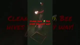 HOW TO CLEAN YOUR BEE HIVES the EASY WAY WITH FIRE!