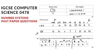 IGCSE Computer Science 0478 | Number systems past paper questions