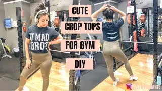 Cute Crop Tops for Gym | Goodwill DIY Fashion | Goodwill Thrifting Vlog
