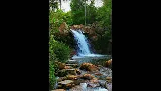 46 sec Relaxing music,waterfall,deep sleep music(2023)#shorts #ytshort #relaxingmusic