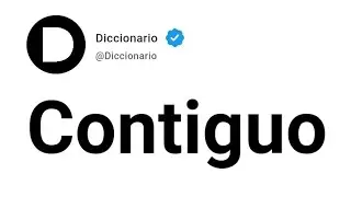 Contiguo Significado En Español
