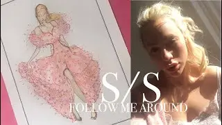 FOLLOW ME AROUND, UNBOXINGS & SPRING SUMMER SKETCH | Lisa Seraph