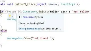 Check if  Folder and File Exist in C#