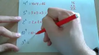 Resolver potencias fáciles o muy fáciles