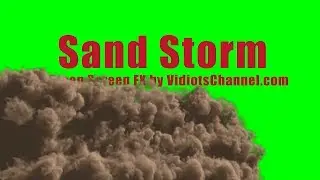 10 Free Green Screen Sand Storm Effects (side view)
