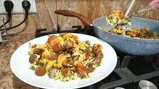 ГРИБЫ - ОБЪЕДЕНЬЕ Жареные так, ВКУСНЕЕ в 100 РАЗ. Рецепт. Шампиньоны на Сковороде.