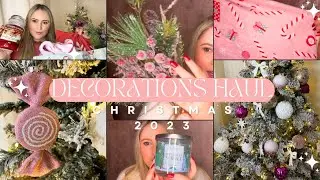 NEW CHRISTMAS DECOR HAUL 2023 | Home Bargains, The Range, HomeSense | Ana Luisa