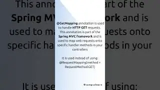 @GetMapping | Spring boot | Annotations | Java tutorials