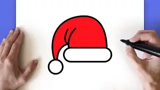 COMO DESENHAR UM GORRO DE NATAL