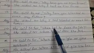 Oxford Current English Grammar Exercise 80 | Direct And Indirect Speech | Writter---Rk sinha part 2