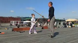 Упражнение для наработки точечных ударов палкой