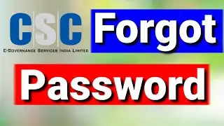 csc id forgot password | csc id forgot password | csc id ka password forgot kaise kare 2021