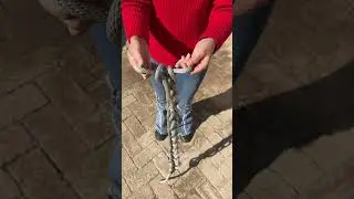 How to quickly wind up a rope 