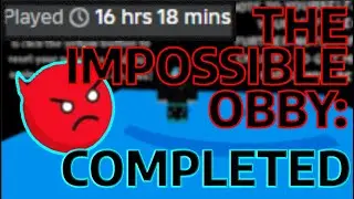COMPLETING THE IMPOSSIBLE OBBY IN 2024 | Roblox The Impossible Obby