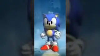Modern sonic and Classic sonic dance at oshi no ko song 