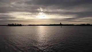 The Ferry trip to Suomenlinna Sea Fortress, Helsinki, Finland