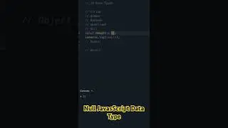 What is the Null Data Type in JavaScript?