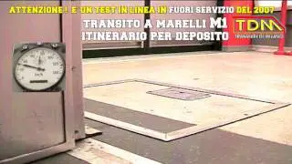 MILANO BOTOLA MAGICA TRENO METROPOLITANA M1 magical inspection manhole cover of the train