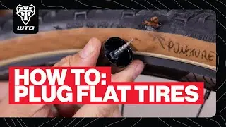 HOW TO: Plug a totally flat tire #bike #tubeless #tubelessrepair