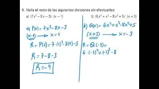 Actividad 9 Polinomios 4º ESO