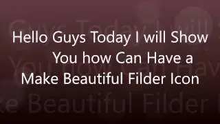 How to create pictures into icons for folders