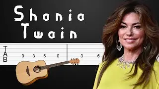 From This Moment On - Shania Twain Guitar Tutorial, Guitar Tabs, Guitar Lesson (Fingerstyle)