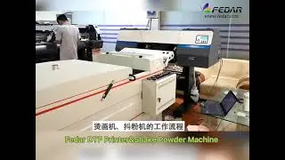 Fedar DTF T Shirt Printer-4*Epson I3200-A1 Printheads with Shake Powder Machine