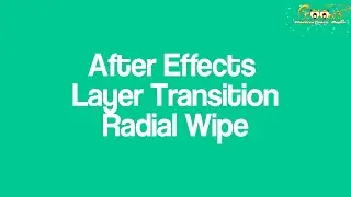 After Effects Layer Transition Radial Wipe