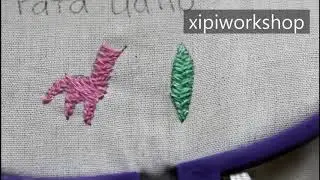 bordado principiantes, pata de gallo u otomi.  otomi stich