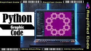 12. Cubes Form Flower | Turtle Graphic Design Project Code | Python Programming