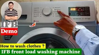 IFB Front Load Washing Machine Demo 2023 ⚡ How to use IFB 6 Kg Front Load Washing Machine