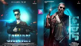 Jawan Movie Poster Photo editing Tutorial in PicsArt | Movie Poster editing tutorial