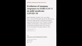 Evolution of immune responses to SARS-CoV-2 in mild-moderate COVID-19 | RTCL.TV