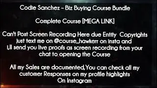 Codie Sanchez  course - Biz Buying Course Bundle download