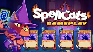 Unbeatable Electric Cat Army! - Spellcats: Auto Card Tactics Gameplay