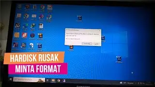 [SOLVED] Partisi Hardisk diklik Minta Format | Cara Copy Data Hardisk Rusak!