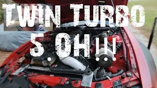Helping a friend with his newly twin turbo'd MUSTANG!!