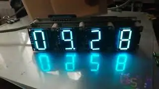 NTP clock with 7-segment numbers on 4 OLED displays (3)