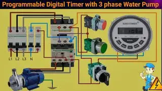 Programmable Digital Timer Switch | Digital Timer Connection to 3 phase Water Pump | Digital Timer