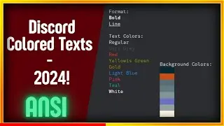 How To Send Colored Text In Discord - ANSI 2024 Working!