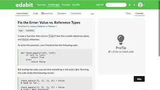 Python Function: Fix the Error - Comparing Two Lists