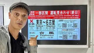 Typhoon Coming to Tokyo, Shinkansen Suspended to Osaka