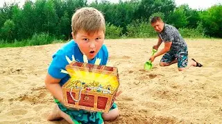 Игорь и папа нашли Клад с Сокровищами