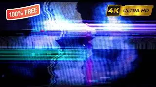 ⚡ Cinematic Glitch Overlay 4K | VHS Distortion Effect